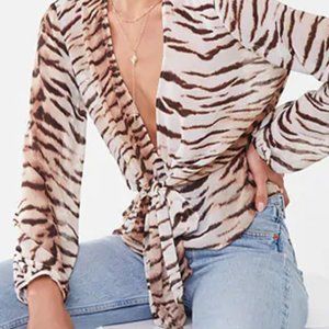 Tiger Sheer Blouse